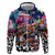 Personalized Kiwi New Zealand Rugby Zip Hoodie Kiwis Mascot Tropical Pattern