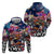 Personalized Kiwi New Zealand Rugby Zip Hoodie Kiwis Mascot Tropical Pattern