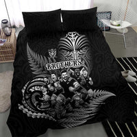 All Black Brothers Rugby Bedding Set New Zealand Maori Haka