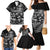 Personalized All Black Brothers Rugby Family Matching Mermaid Dress and Hawaiian Shirt New Zealand Maori Haka