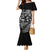 Personalized All Black Brothers Rugby Family Matching Mermaid Dress and Hawaiian Shirt New Zealand Maori Haka