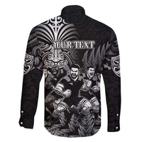 Personalized All Black Brothers Rugby Family Matching Summer Maxi Dress and Hawaiian Shirt New Zealand Maori Haka DT02 - Polynesian Pride