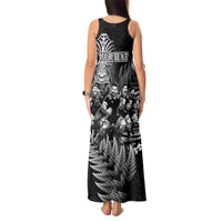 Personalized All Black Brothers Rugby Tank Maxi Dress New Zealand Maori Haka