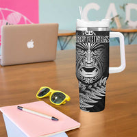 All Black Brothers Rugby Tumbler With Handle New Zealand Maori Haka