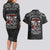 All Black NZL Rugby Champions Couples Matching Long Sleeve Bodycon Dress and Hawaiian Shirt Maori Warrior