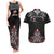 All Black NZL Rugby Champions Couples Matching Tank Maxi Dress and Hawaiian Shirt Maori Warrior