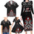 All Black NZL Rugby Champions Family Matching Long Sleeve Bodycon Dress and Hawaiian Shirt Maori Warrior