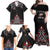 All Black NZL Rugby Champions Family Matching Off Shoulder Maxi Dress and Hawaiian Shirt Maori Warrior