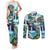 Wailua Falls Hawaii Couples Matching Tank Maxi Dress and Long Sleeve Button Shirt Kauai Natural Beauty