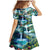 Wailua Falls Hawaii Family Matching Mermaid Dress and Hawaiian Shirt Kauai Natural Beauty
