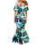 Wailua Falls Hawaii Family Matching Mermaid Dress and Hawaiian Shirt Kauai Natural Beauty