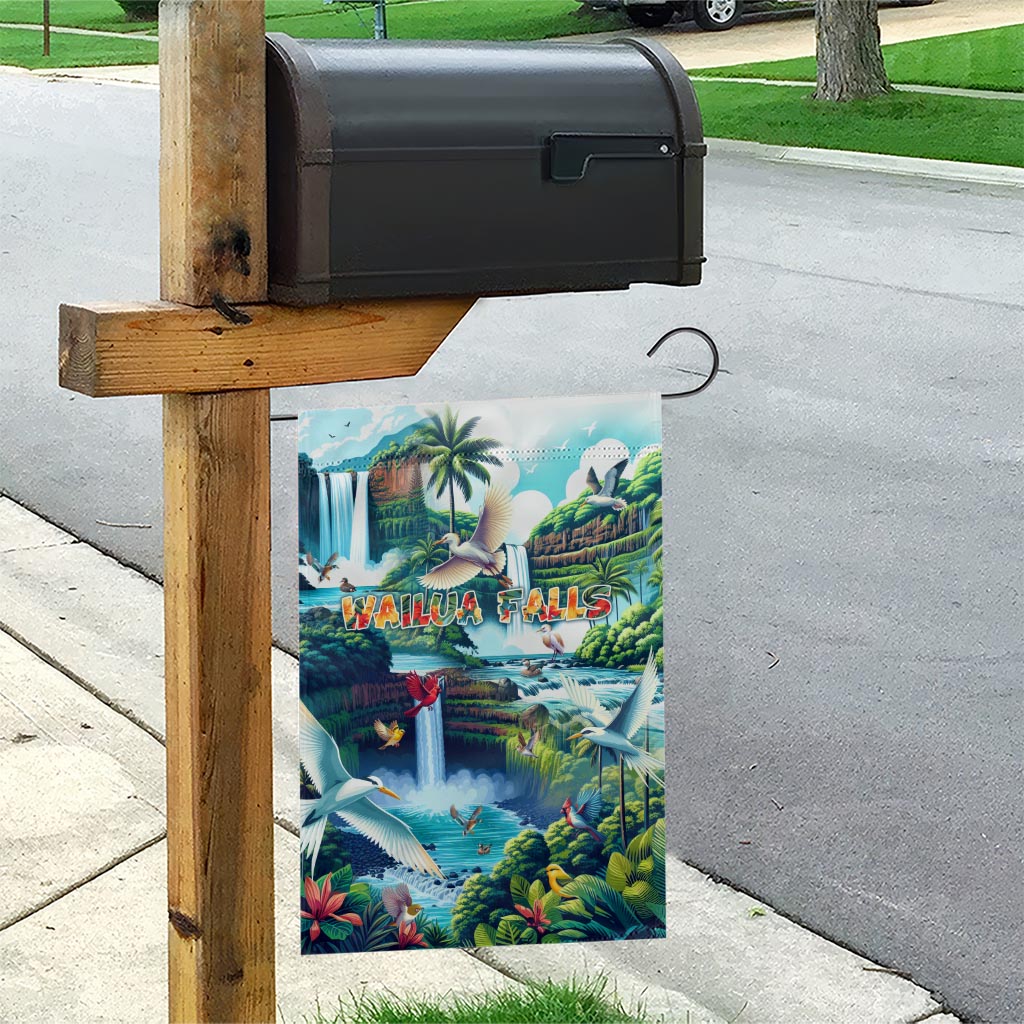 Wailua Falls Hawaii Garden Flag Kauai Natural Beauty