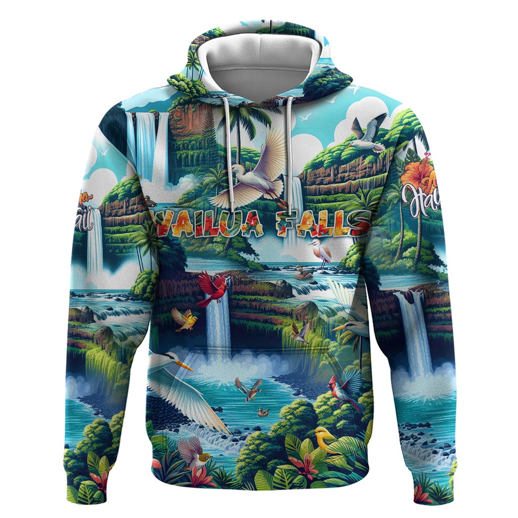 Wailua Falls Hawaii Hoodie Kauai Natural Beauty