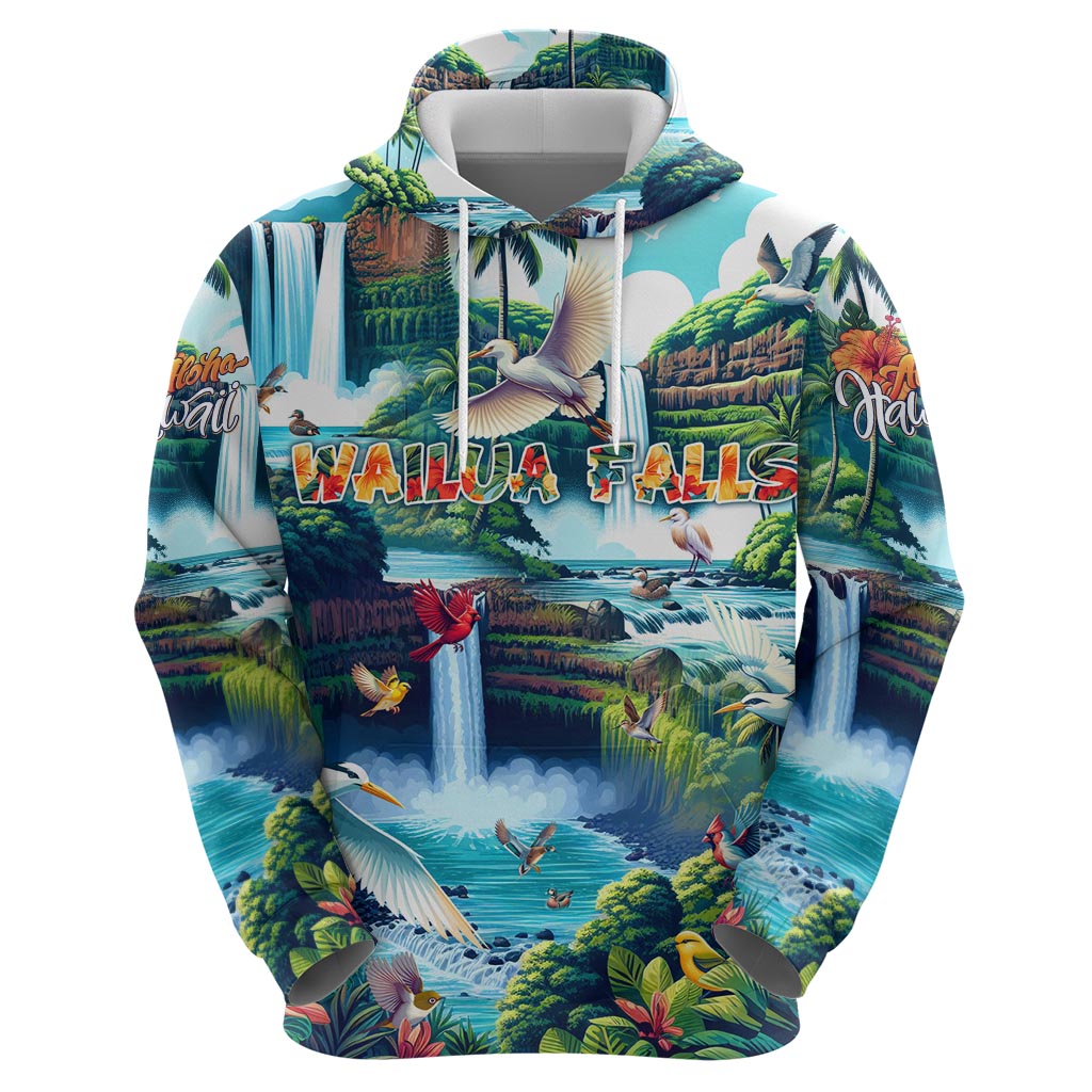 Wailua Falls Hawaii Hoodie Kauai Natural Beauty