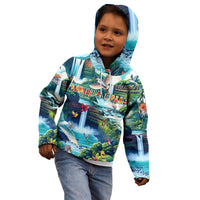 Wailua Falls Hawaii Kid Hoodie Kauai Natural Beauty
