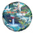 Wailua Falls Hawaii Spare Tire Cover Kauai Natural Beauty