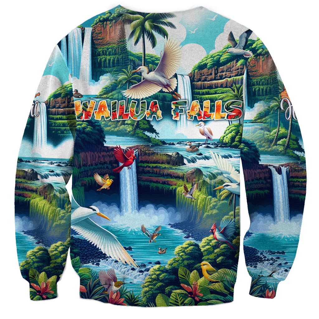Wailua Falls Hawaii Sweatshirt Kauai Natural Beauty