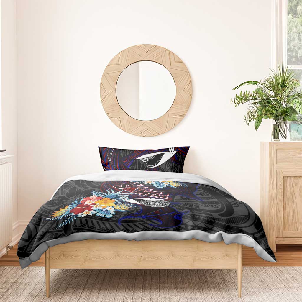 Amelika Samoa Sharks Polynesia Bedding Set American Samoa DT02 - Polynesian Pride