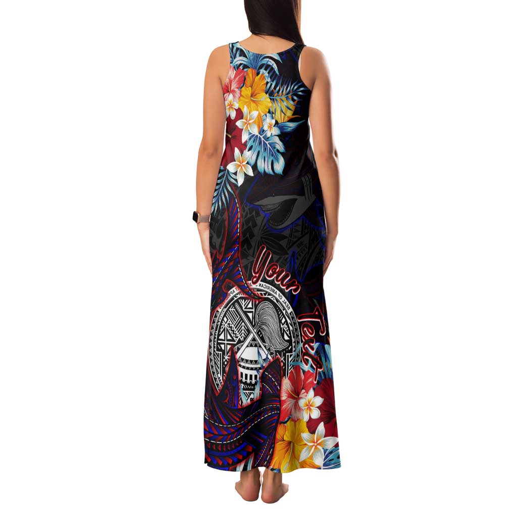 Personalized Amelika Samoa Sharks Polynesia Tank Maxi Dress American Samoa