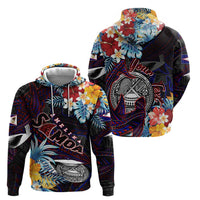 Personalized Amelika Samoa Sharks Polynesia Zip Hoodie American Samoa DT02 - Polynesian Pride