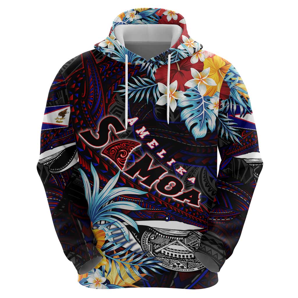 Personalized Amelika Samoa Sharks Polynesia Zip Hoodie American Samoa DT02 - Polynesian Pride