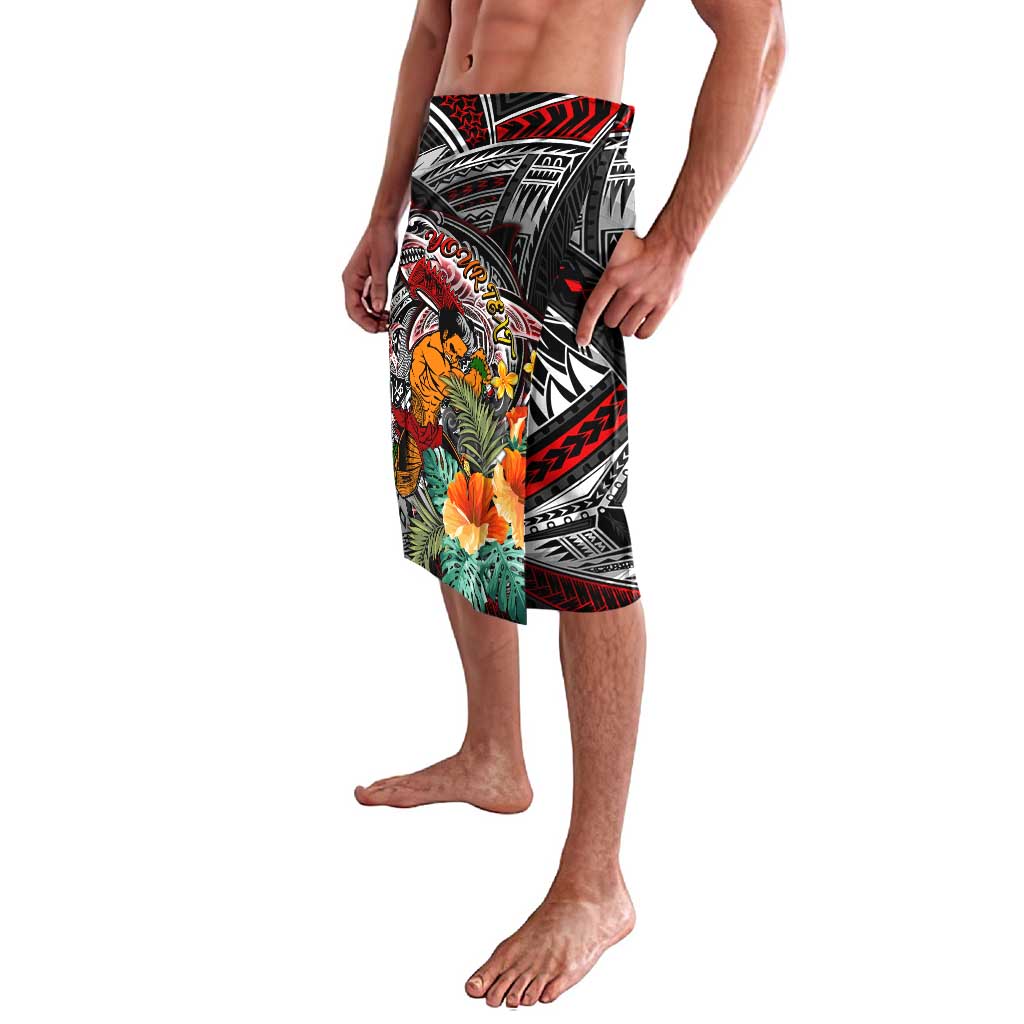Personalized American Samoa Warrior Lavalava Shark Turtle Polynesian Tattoo DT02 - Polynesian Pride