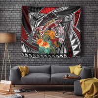 American Samoa Warrior Tapestry Shark Turtle Polynesian Tattoo
