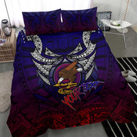 Personalized American Samoa Flag Bedding Set Eagles Polynesian Art DT02 - Polynesian Pride