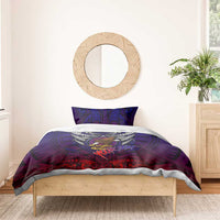 Personalized American Samoa Flag Bedding Set Eagles Polynesian Art DT02 - Polynesian Pride