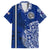 Sharks And American Samoa Hawaiian Shirt Simple Polynesian Blue