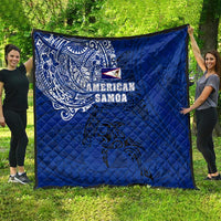 Sharks And American Samoa Quilt Simple Polynesian Blue DT02 - Polynesian Pride