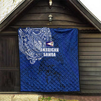 Sharks And American Samoa Quilt Simple Polynesian Blue DT02 - Polynesian Pride