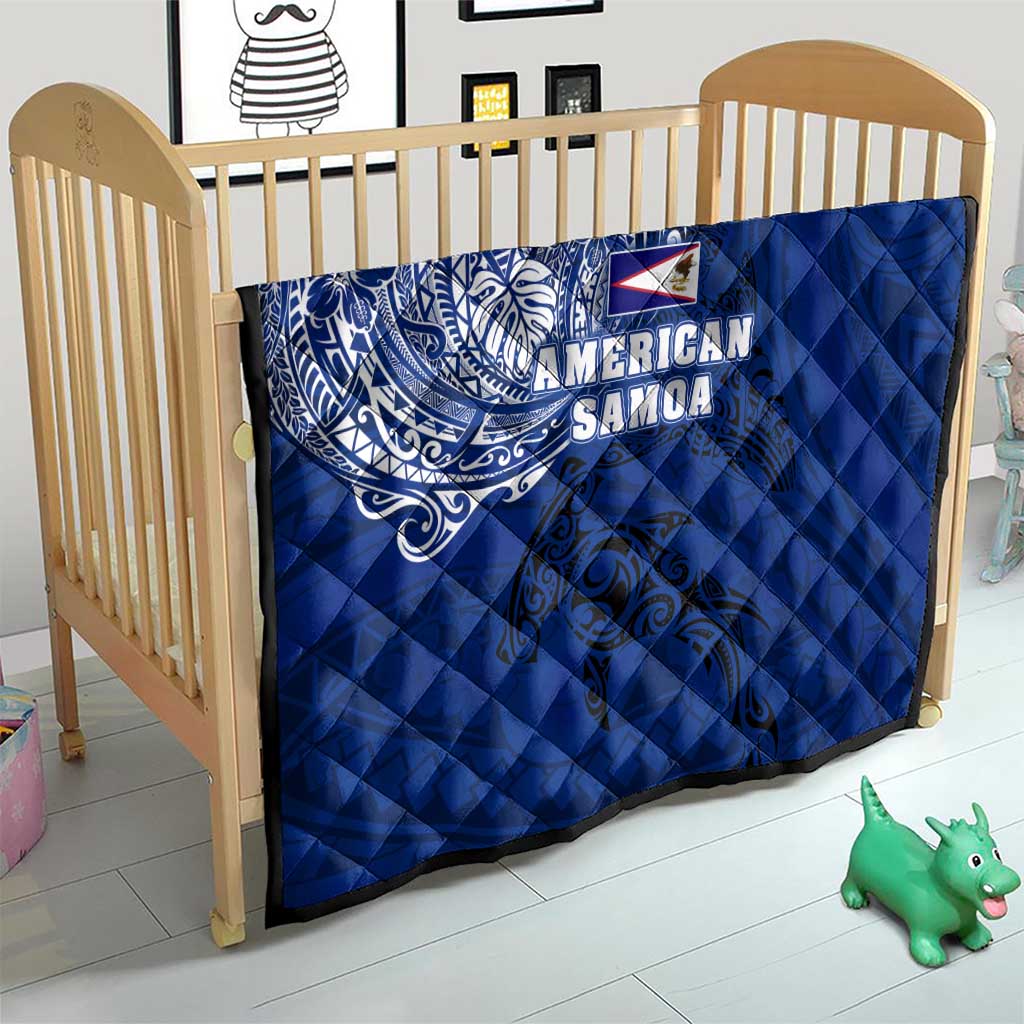 Sharks And American Samoa Quilt Simple Polynesian Blue DT02 - Polynesian Pride