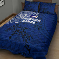 Sharks And American Samoa Quilt Bed Set Simple Polynesian Blue DT02 - Polynesian Pride
