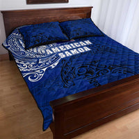Sharks And American Samoa Quilt Bed Set Simple Polynesian Blue DT02 - Polynesian Pride