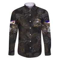 Personalized Shaka Girls America Samoa Family Matching Off Shoulder Short Dress and Hawaiian Shirt Tropical Flowers Vintage