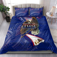 American Samoa Bedding Set Brave Eagle Flag Color DT02 - Polynesian Pride