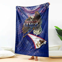 American Samoa Blanket Brave Eagle Flag Color DT02 - Polynesian Pride
