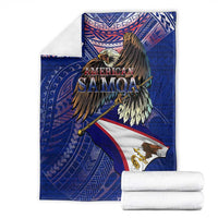 American Samoa Blanket Brave Eagle Flag Color DT02 - Polynesian Pride