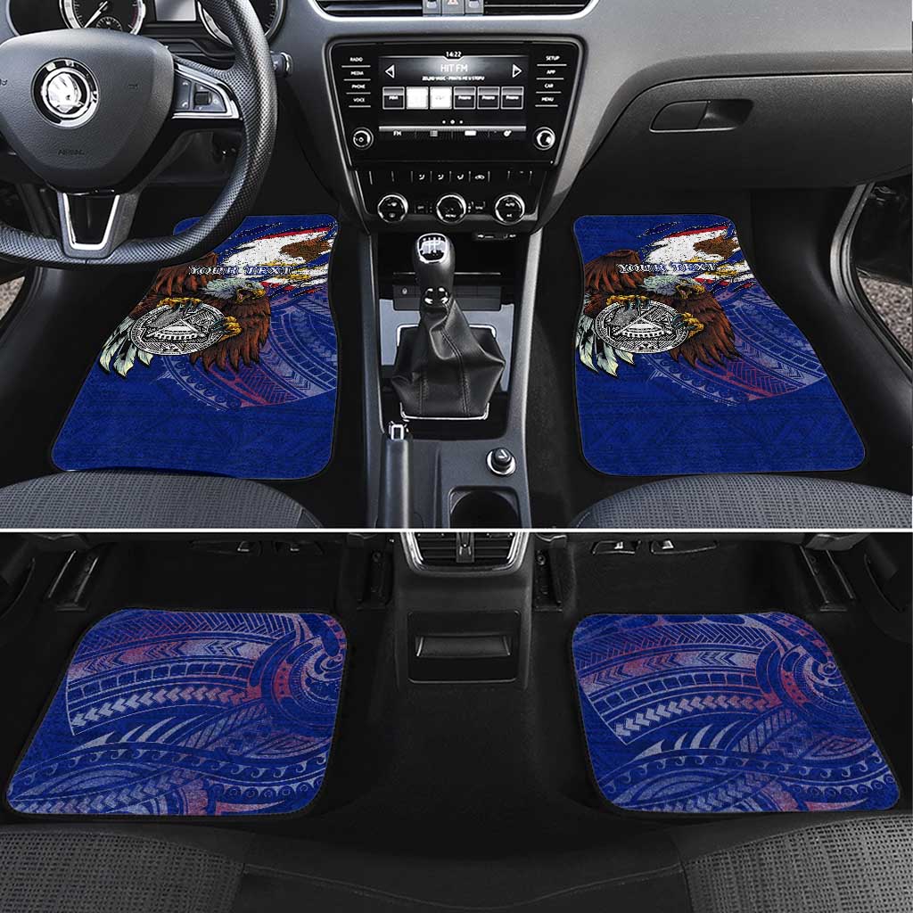 American Samoa Car Mats Brave Eagle Flag Color