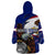 American Samoa Wearable Blanket Hoodie Brave Eagle Flag Color