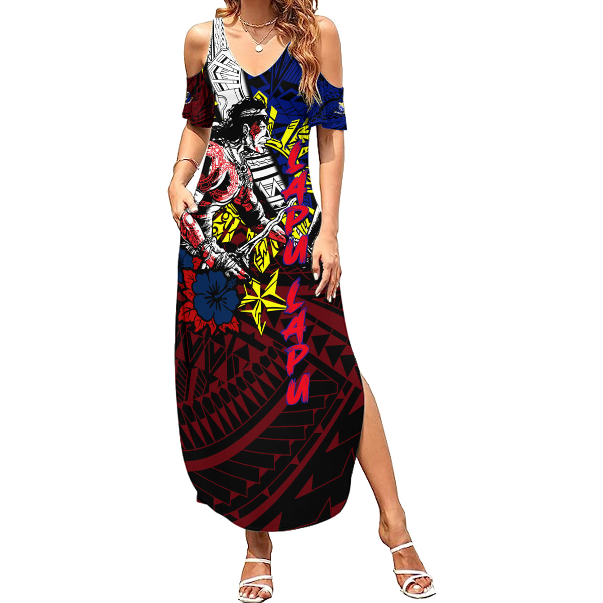 Philippines Lapu Lapu Summer Maxi Dress Chief Filipino Tattoo DT02 Women Art - Polynesian Pride