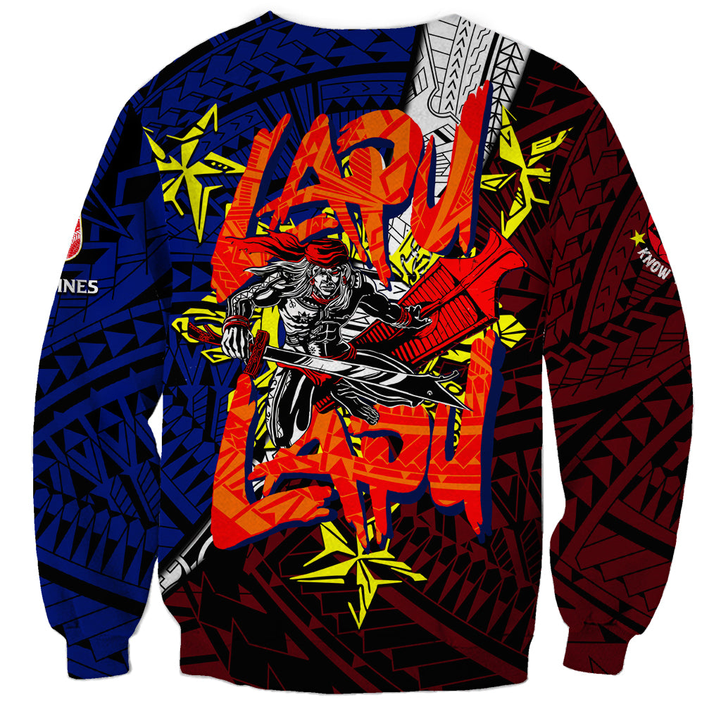 Philippines Lapu Lapu Sweatshirt Chief Filipino Tattoo DT02 - Polynesian Pride