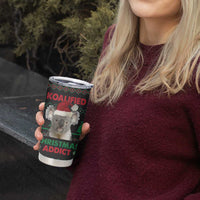 Cute Koala Tumbler Cup Koalified Christmas Addict