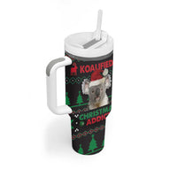 Cute Koala Tumbler With Handle Koalified Christmas Addict