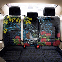 New Zealand Tui Bird Back Car Seat Cover Maori Koru Mix Pohutukawa