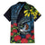 New Zealand Tui Bird Family Matching Tank Maxi Dress and Hawaiian Shirt Maori Koru Mix Pohutukawa