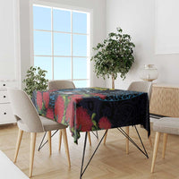 New Zealand Tui Bird Tablecloth Maori Koru Mix Pohutukawa