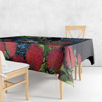 New Zealand Tui Bird Tablecloth Maori Koru Mix Pohutukawa