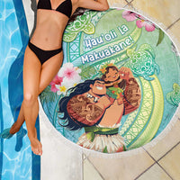 Hawaii Father's Day Beach Blanket Happy Father And Child